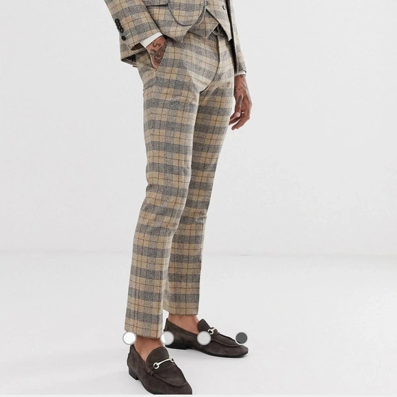 Twisted Tailor Ace super skinny suit pants in heritage check - Picture 3 of 5